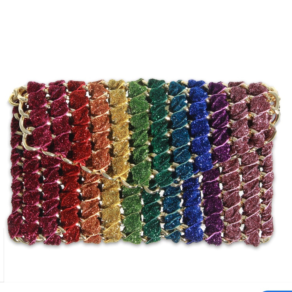 Tambonita Shimmer Rainbow Mini Eve Clutch